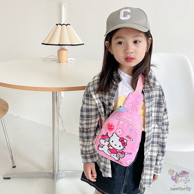 Túi Đeo Hông In Họa Tiết Hoạt Hình Phong Cách Hàn Quốc Cho Bé