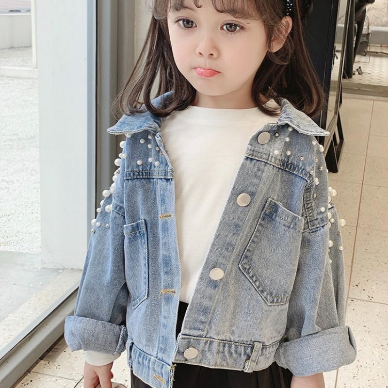 Áo Khoác Jean Thời Trang Hàn Quốc Dành Cho Bé Gái