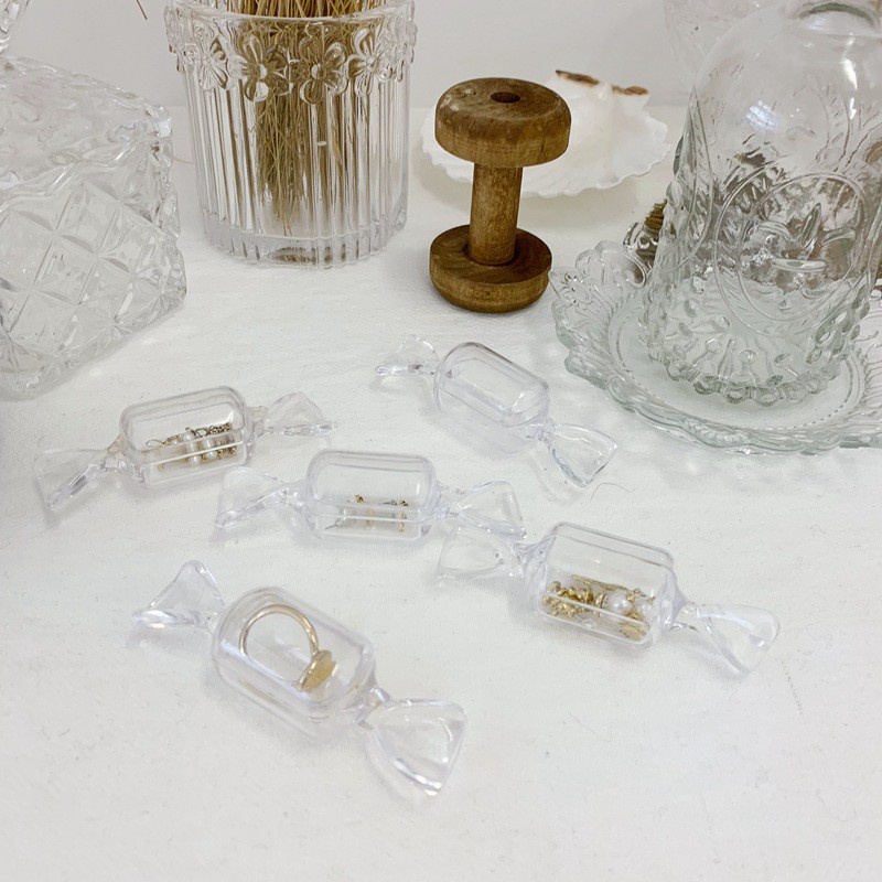 Hộp Đựng Trang Sức Trong Suốt Hình Viên Kẹo