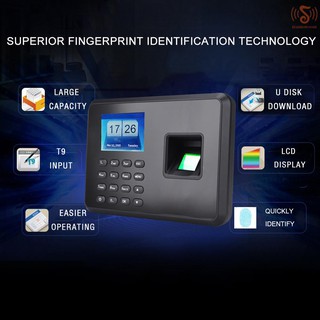 Máy chấm công vân tay thông minh có màn hình lcd 2.4 inch dc 5v