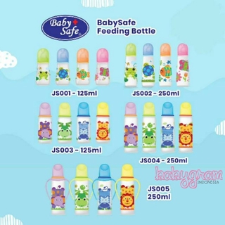 Image of Babysafe Botol Susu Bayi 125ml & 250ml - Baby Safe Feeding bottle - JS001 JS002 JS003 JS004 JS005