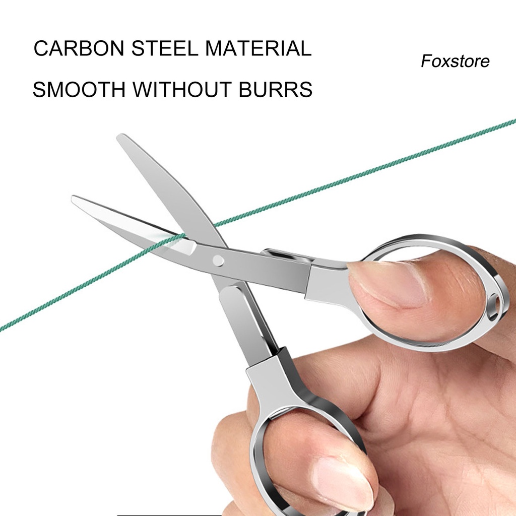 Kéo Cắt Dây Câu Cá Mini Bằng Thép Carbon Có Thể Thu Gọn Tiện Dụng