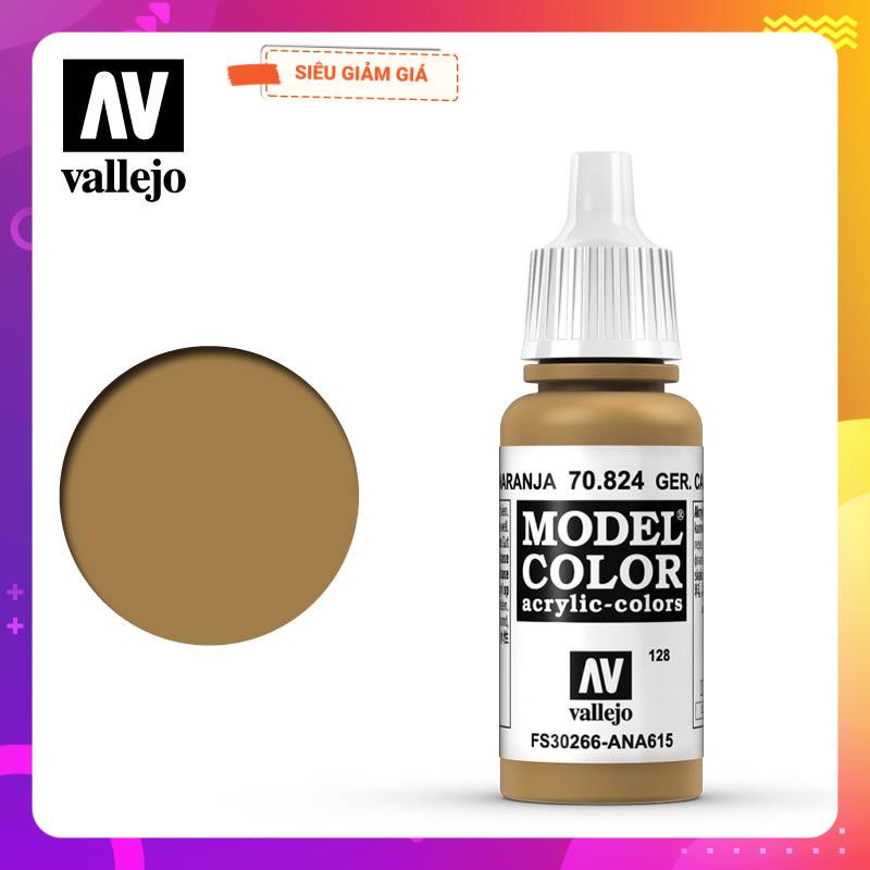 Sơn VALLEJO 70.824 Model Color 128 Ger.Cam.Orange Ochre Matt 17 ml
