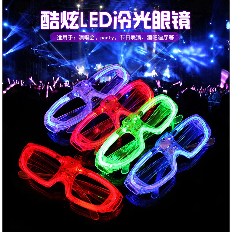 Mắt Kính Gắn Đèn LED Phát Sáng Độc Đáo