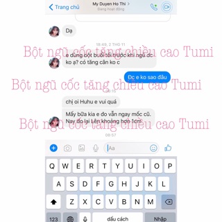 Ngũ cốc tăng chiều cao Tumi ( có mã vạch ). Date mới nhất !