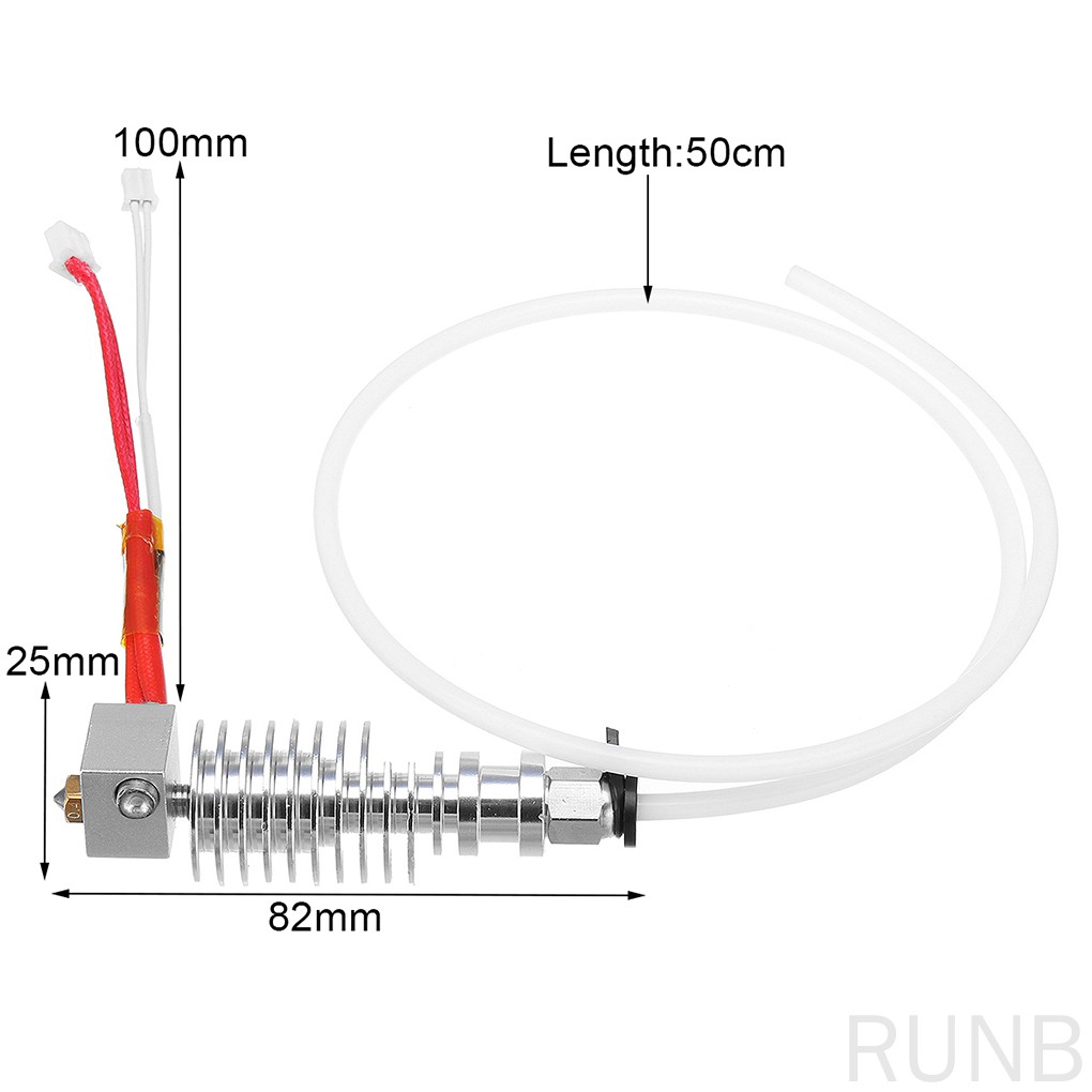 Đầu Phun V5 J-head 0.4mm / 1.75mm Thay Thế Cho Máy In 3d