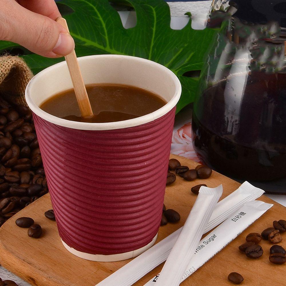 Que Khuấy Đồ Uống Nóng Lạnh Tự Nhiên Phân Hủy Sinh Học Dùng Một Lần