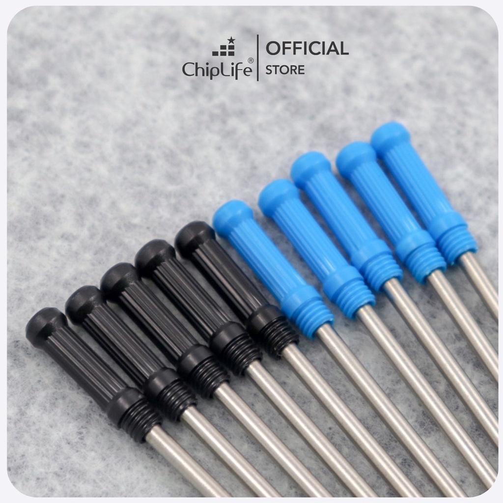 Ruột bút xoay nhỏ CHIPLIFE 0.7mm RB007- mực xanh – đen