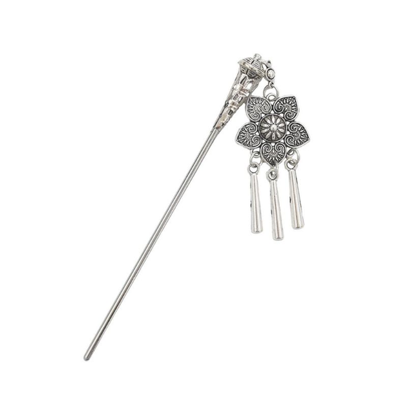 Trâm cài tóc tua rua họa tiết hoa phong cách Trung Hoa cổ điển mới 2018