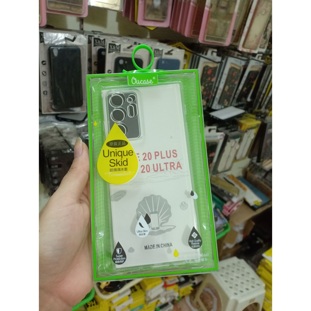 ỐP LƯNG DẺO OU CASE SAMSUNG NOTE 20/ NOTE 20 ULTRA TRONG SUỐT