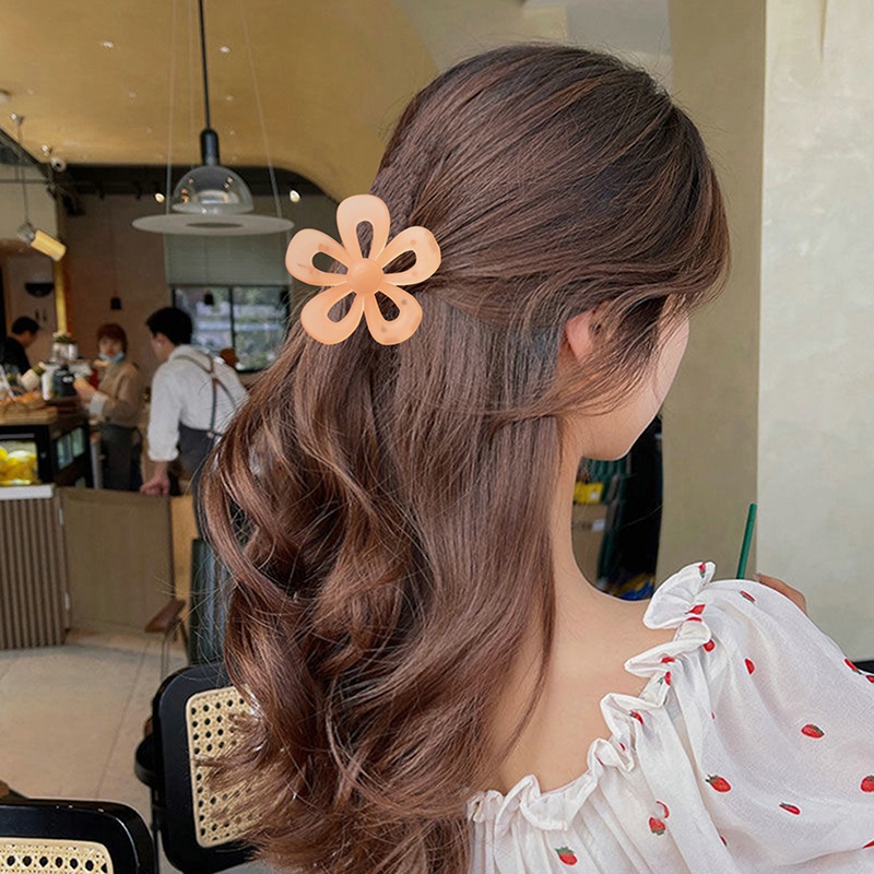 Kẹp Tóc Càng Cua Hình Bông Hoa Phong Cách Hàn Quốc Cho Nữ