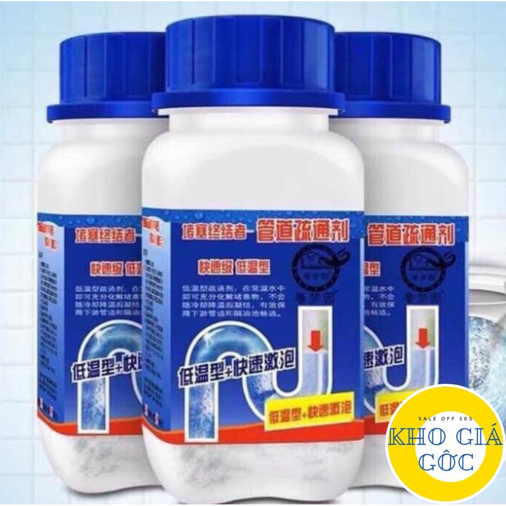 BỘT THÔNG TẮC CỐNG BỒN CẦU CHAI VUÔNG NẮP XANH