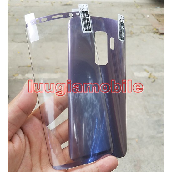 Miếng dán cường lực film 3D full màn hình và mặt lưng Galaxy S9 S9+ S9 Plus