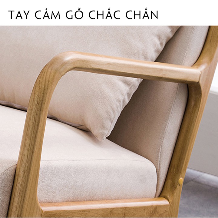 Ghế Sofa Thư Giãn, Ghế Tựa Lưng phong cách Bắc Âu T286 ghế có bập bênh thư giãn kèm ghế kê chân