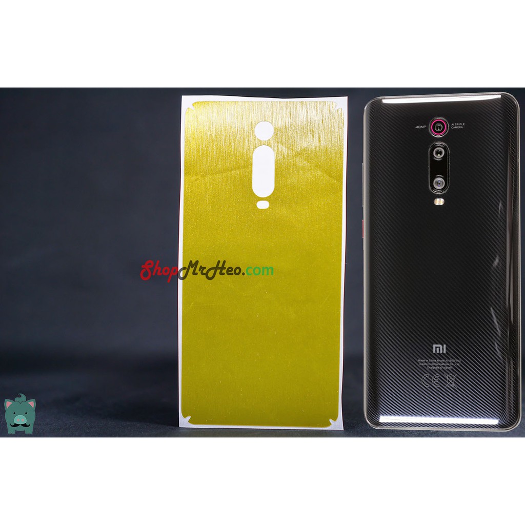 Dán Mặt Lưng Skin Vân Nhôm Xiaomi Mi 9T - Mi 9T Pro - K20 - K20 Pro