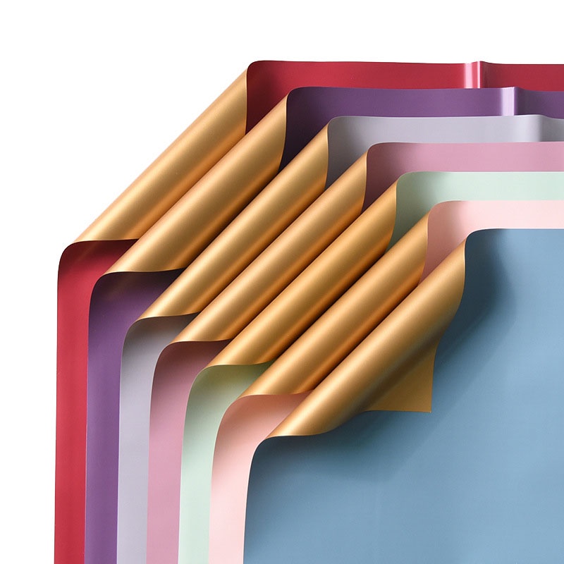 1/5 Giấy Gói Hoa 2 Màu Dày Dặn Chống Thấm Nước Phong Cách Hàn Quốc