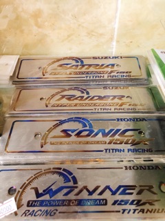 BIỂN SỐ TRƯỚC TITAN RAIDER/SATRIA