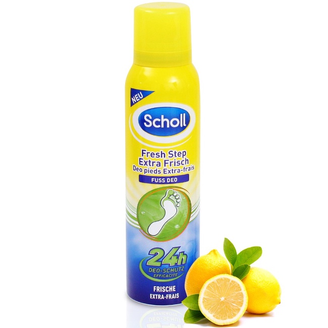 Xịt Khử Mùi Hôi Chân Và Giày Scholl Fresh Step 150ml - Hàng Đức