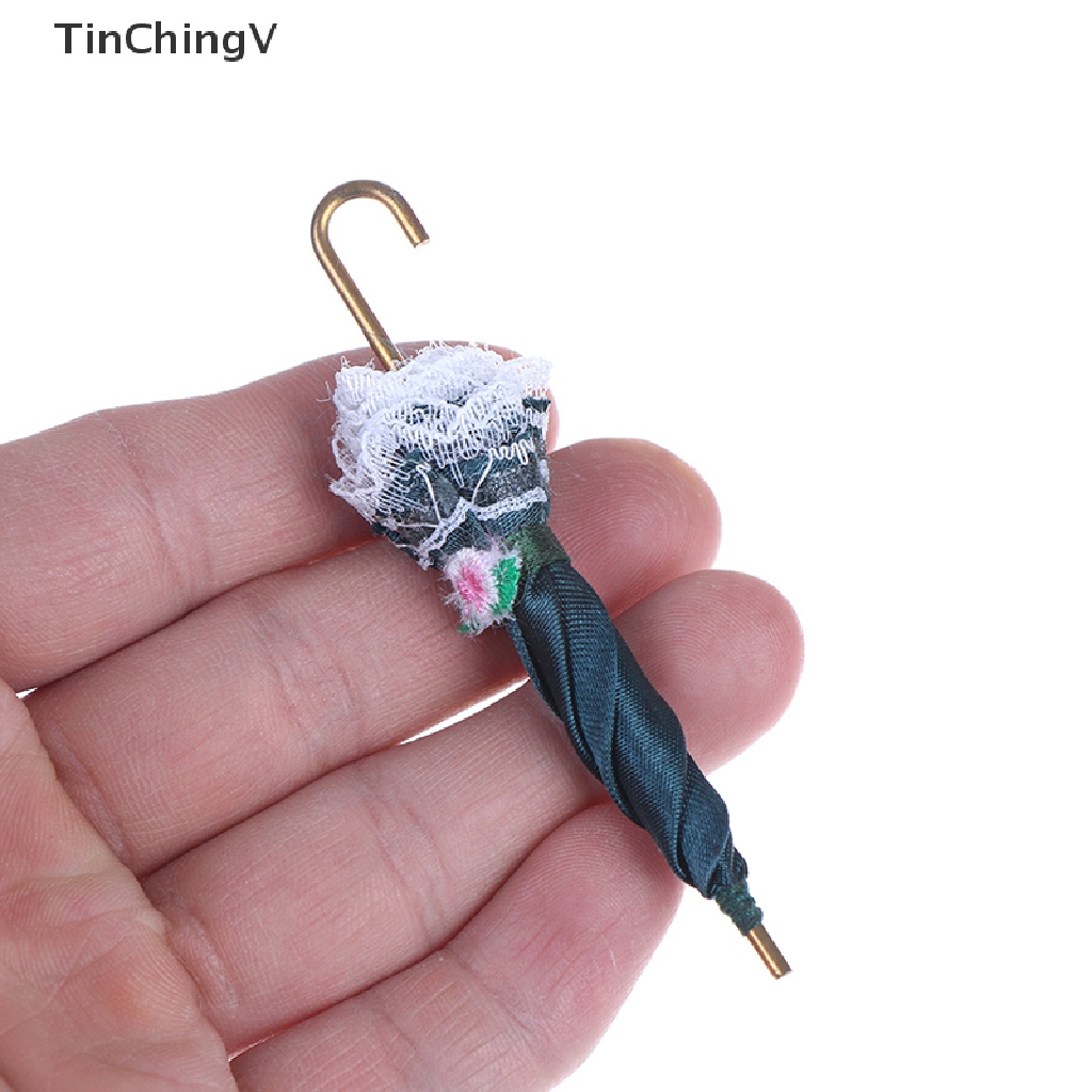 1 Dù Ren Trang Trí Nhà Búp Bê 1: 12