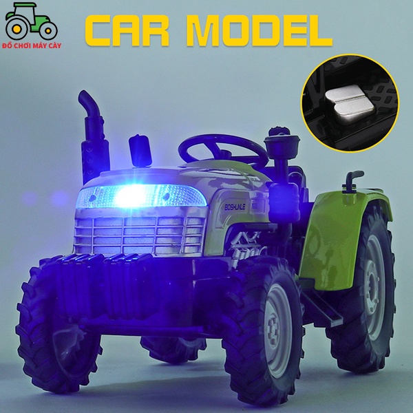 Máy kéo 55 HP – Ca bô tròn, xe máy cày đồ chơi, xe nông trại, đầu kéo, mã sản phẩm MK01