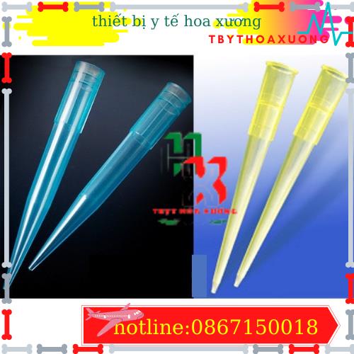 [ Combo 50 túi ] Đầu Côn Vàng Thường Không Khía 200ul Dùng Thí Nghiệm Cho Gilson Pipette Túi 1000 Cái