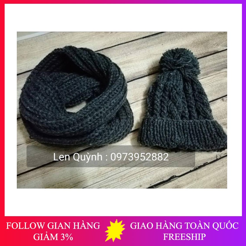 Khăn ống mũ len đan
