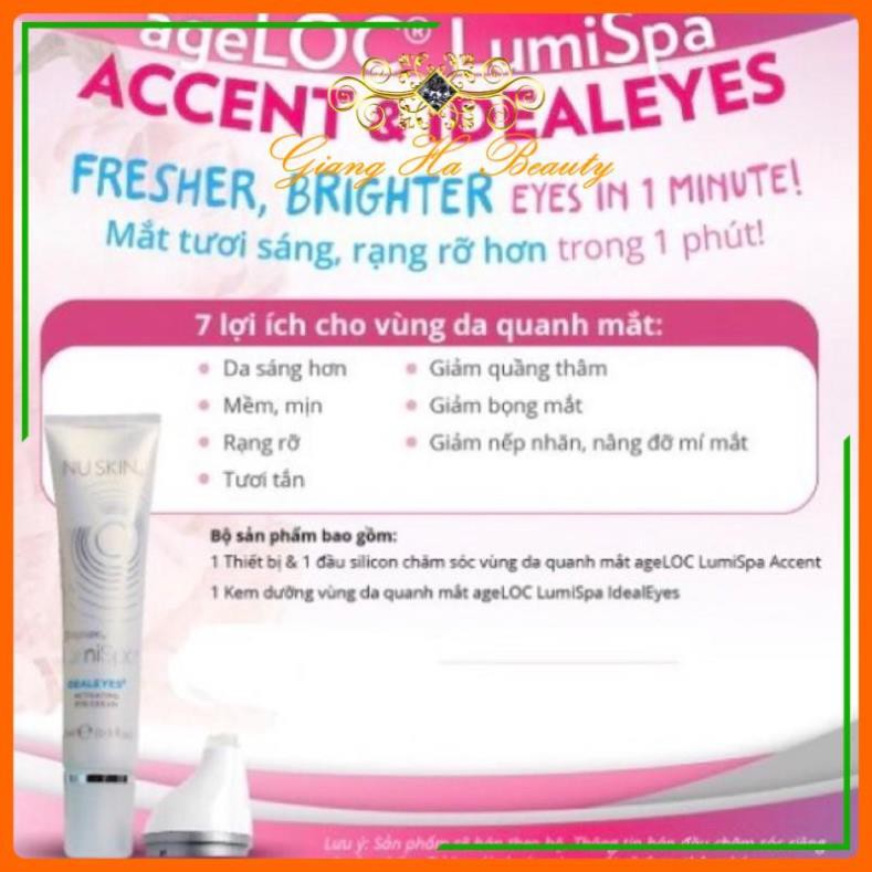 Bộ sản phẩm Chăm Sóc Dành Riêng Cho Vùng Mắt Lumispa Accent & IdealEye_HÀNG CHÍNH HÃNG NUSKIN_Tặng kèm bổng tẩy trang | BigBuy360 - bigbuy360.vn