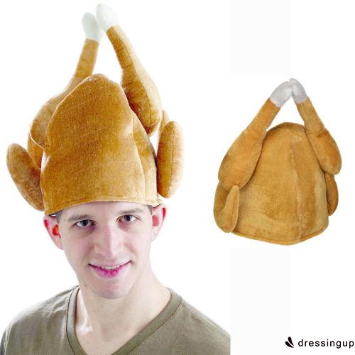 DRESSINGUP-Mũ Bông Hình Gà Tây Mới Lạ Dễ Thương