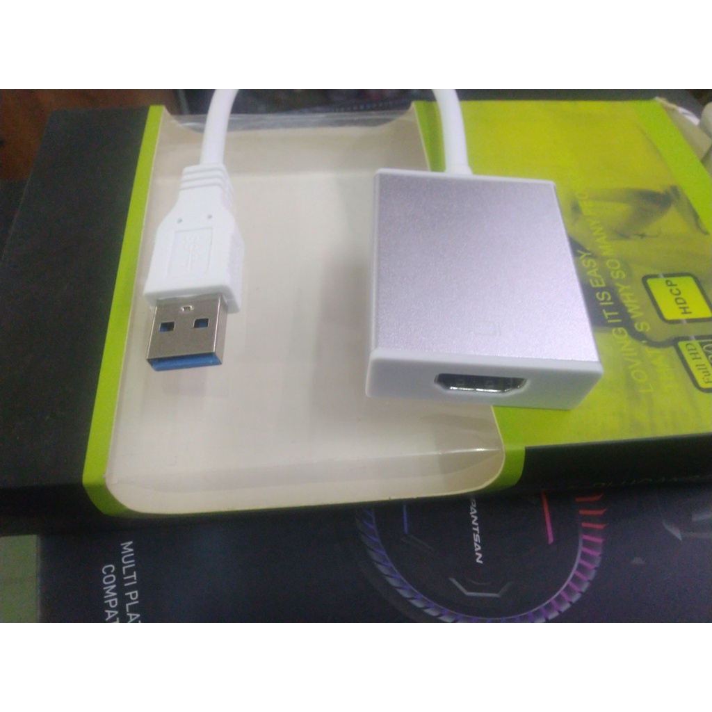 Đầu chuyển đổi usb 3.0 sang hdmi 1080p cho laptop/pc/hdtv