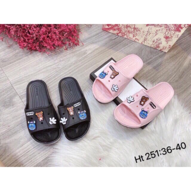 ] Tặng kèm 6 sticker dép nữ siêu nhẹ cute hot hit ( đi mưa được)