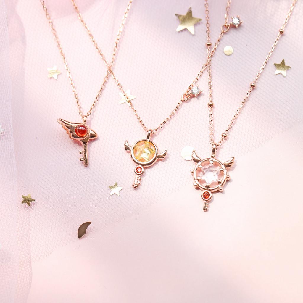 Dây Chuyền Mạ Bạc 925 Mặt Hình Sakura Xinh Xắn Cho Nữ