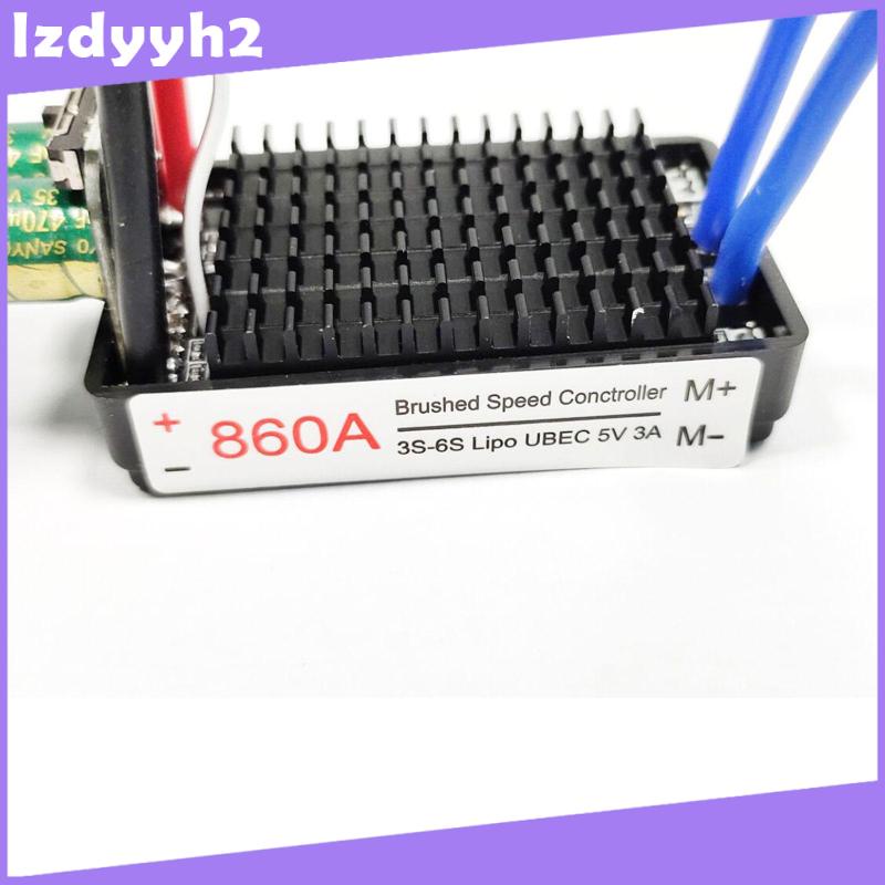 Động cơ chổi than ESC 860A 12V-24V công suất cao chống nước thay thế chuyên dụng cho xe điều khiển
