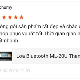Loa Bluetooth ML-20U Thanh lý