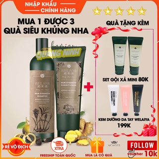 Bộ Dầu Gội Đầu Xả gừng hà thủ ô WEILAIYA Hỗ Trợ Mọc Tóc giảm gãy rụng cho mái tóc chắc khỏe