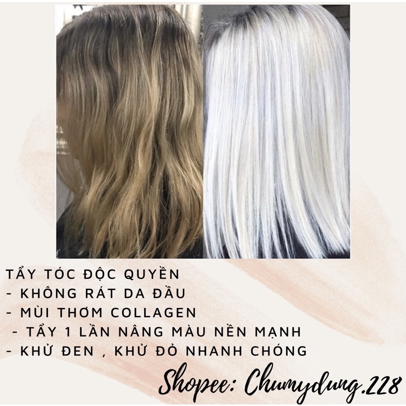 TẨY TÓC COLLAGEN ĐỘC QUYỀN KÍCH MÀU NHANH