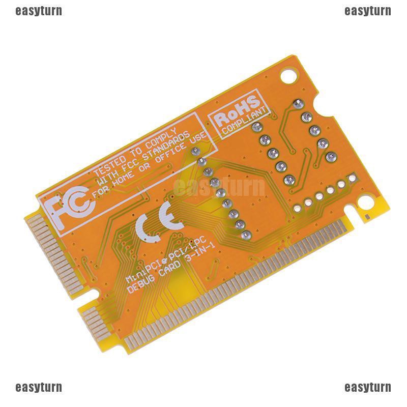 Card chuẩn đoán Mini PCI PCI-E lpc cho máy tính , laptop 3 trong 1