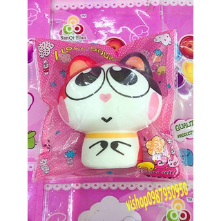SQUISHY MÈO MẮT TO MŨI TIM HỒNG