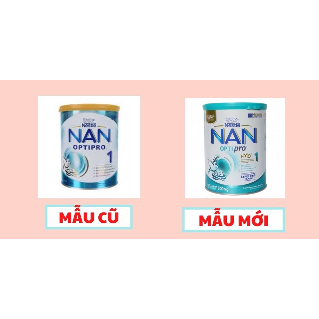 Sữa Nan Nga đủ số 1, 2, 3, 4 lon 800g mẫu mới