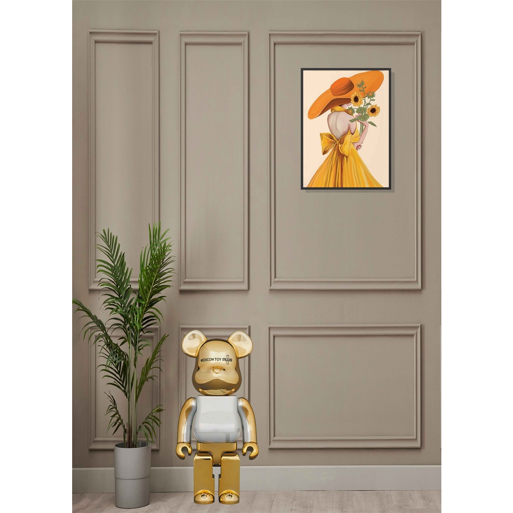 Phông nền chụp ảnh livestream in kèm Gấu BearBrick+Khung Ảnh 3D 5D không cần mua thêm phụ kiện