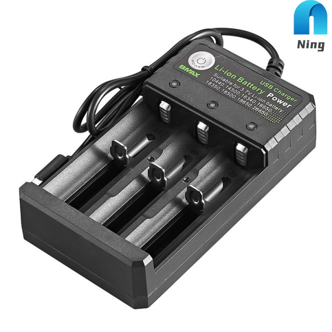 Bộ Sạc Pin 18650 Lithium Ba Ngăn Tiện Lợi