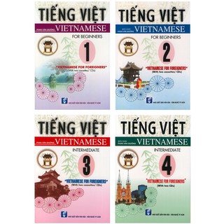 Sách - Trọn bộ 4 cuốn Vietnamese for foreigners tập 1, tập 2, tập 3 và tập 4