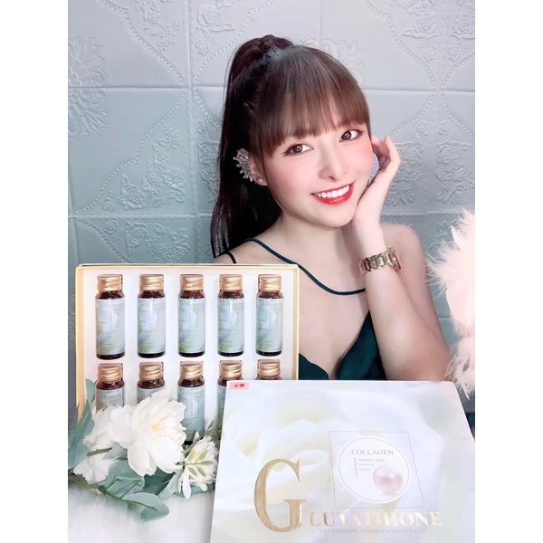 Nước uống trắng da Glutathione Collagen ( trắng da, mờ nám, giảm thâm mụn..)