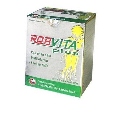 Viên uống Robvita plus –  Bổ sung vitamin tăng cường thể lực, tăng sức đề kháng, giảm mệt mỏi, suy nhược cơ thể (50v)