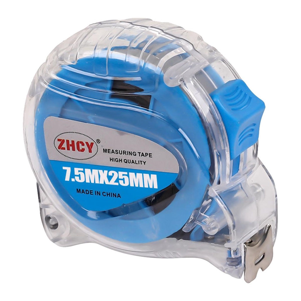 Thước Dây Bằng Thép Trong Suốt Dài 3 / 5 / 7.5 / 10 Mét Có Thể Thu Gọn Tiện Dụng