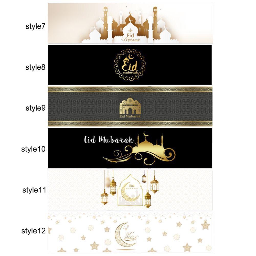 Set 20 Sticker Eid Mubarak Eid al-fitr Ramadan Dán Trang Trí