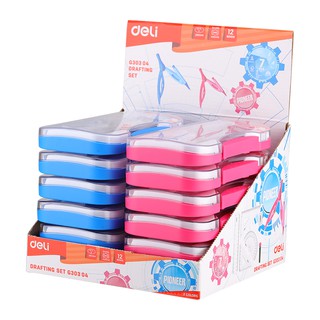 Bộ compa, thước kẻ Deli G30304 (7 món)