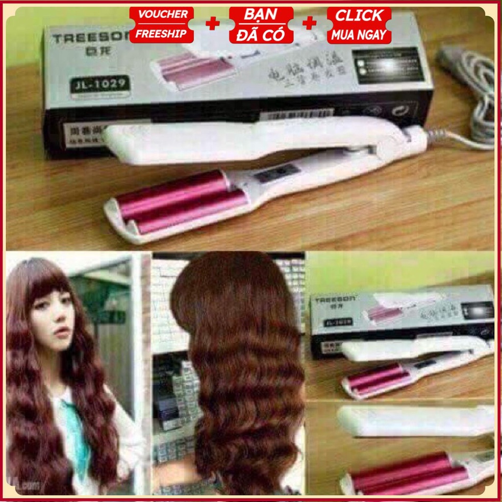 Máy làm tóc dập xù bản to, dập sóng, là bản to .