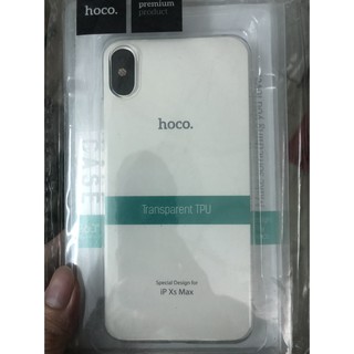 Ốp lưng Iphone Xs Max dẻo trong Hoco Light Series chính hãng