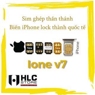 [ SIM GHÉP iONE V7 NEW ICCID ] Tự động fix lỗi nạp iccid - Biến iPhone lock thành quốc tế - Hỗ trợ 6s đến Promax