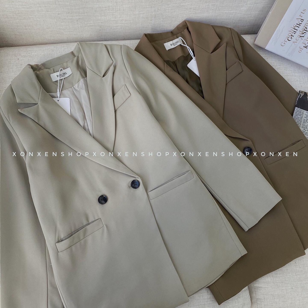 Áo khoác vest áo khoác blazer thiết kế chất vải dày dặn XONXEN SHOP freesize mã 262